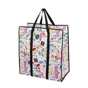 Bolsas de comestibles reutilizables de tejido con impresión personalizable y personalización