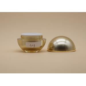 Spherical Cosmetic Cream Containers Gold Color Volume 30g 50g OEM Available