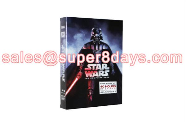 Star Wars The Complete Saga Episode I-VI Blu-ray Movie DVD Action Fantasy
