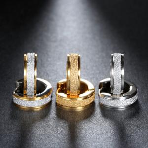 Silver Color&Gold-Color Punk Rock Stainless Steel Small Hoop Earrings for Women Wedding Party Jewelry