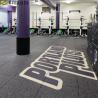 China Splicing Gym Rubber Floor Mat With Shock Absorption And Power Zone Cushion wholesale