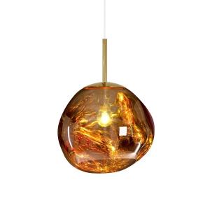 Mini Melt Shade Modern Hanging Pendant Lights Chrome Gold fixtures Tom Dixon
