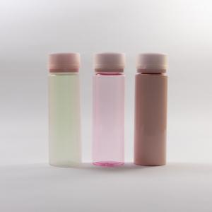 Toner Water Serum PET Plastic Cosmetic Bottle Make Up With White ABS Cap 100ml