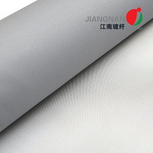 China 1000-2000mm Grey PU Coated Fiberglass Fabric Used For Fire And Smoke Control System supplier