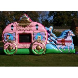 China 12' x 18' Pink Princess Carriage Castle Inflatable Combo For Girl's Birthday Party supplier