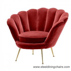 15KGS Metal Frame Accent Chair With Gold Legs