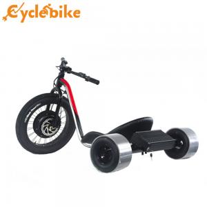China Red Color Fat Tire Electric Drift Trike For Adults With Display And Battery supplier