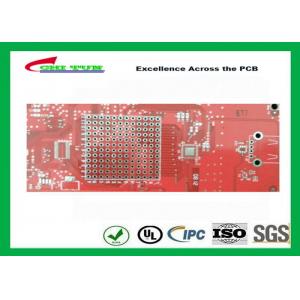 China Double sided PCB Gold Plating  Red solder mask LF HASL  ISO9001  UL  ISO SGS supplier