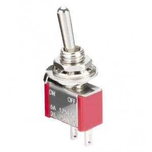 SPST Toggle Switches 250VAC Toggle Switch On-Off 2 Pin On-Off 2 Pin ON-OFF With Red Base