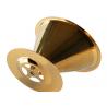 Standard Stainless Steel Cone Coffee Filter Titanium Coated Gold Pour Over Cone