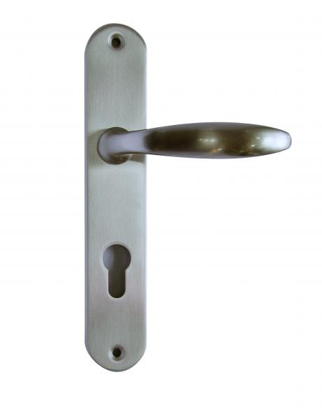 Wooden Door Plating Casting Zinc Alloy DIN Door Handle Set