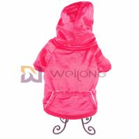 China Autumn Shiny Velour Pet Hoodie Soft And Warm BSCI christmas dog jacket Coat on sale