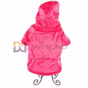 China Autumn Shiny Velour Pet Hoodie Soft And Warm BSCI christmas dog jacket Coat supplier