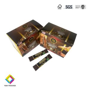 China Custom Printed Coffee Packaging Boxes With Full Color Printing on sale