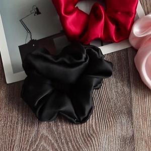 Hijab Volumizer Mulberry Silk Hair Ties , 16 Momme Silk Sleep Scrunchie