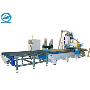 Loading Unloading CNC Machine Panel Furniture Production Line With Boring Head / Drilling