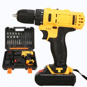 China 36V Household Power Drill Drivers , Cordless Drill Driver Set 24 Pcs For Wood Metal supplier