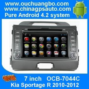 China Ouchuangbo Car GPS Radio Player Bluetooth AUX RDS Kia Sportage R 2010-2012 Android 4.2 DVD Stereo System OCB-7044C supplier
