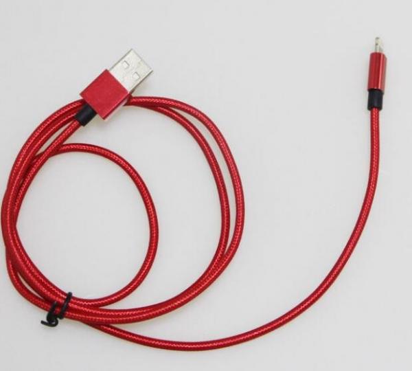 Ipod Touch Apple Lightning To USB Cable 8 Pin Red Color ROHS Certificate