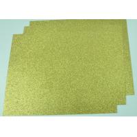 China Customized Glitter Cardstock Paper , Festival Use Double Sided Gold Glitter Card on sale