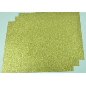 China Customized Glitter Cardstock Paper , Festival Use Double Sided Gold Glitter Card wholesale