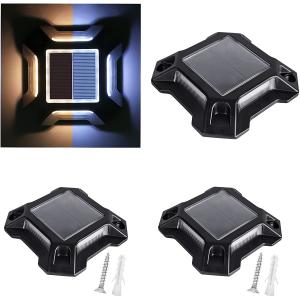 China IP68 Waterproof Solar Powered Garden Decking Lights Rugged Aluminum Alloy Housing supplier