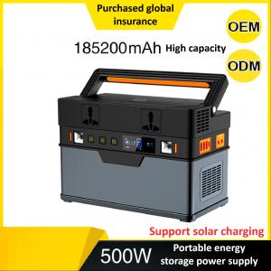 500Wh Portable Power Station Solar Mobile Lithium Battery Pack For Outdoor RV Camping