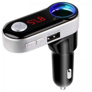 China Wireless Bluetooth Dual USB Car Charger Cigarette Lighter Socket FM Transmitter Kit supplier
