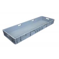 China Industrial Euro Containers Food Tray With Lids 1200*400*120 Mm Grey Stacking For Storage on sale
