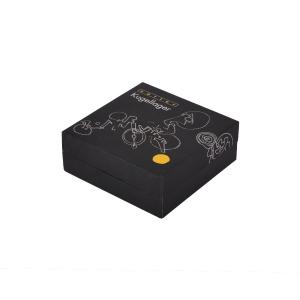 Black White Logo Yellow 2mm Thick Cardboard Soap Packaging Paper Box Lid And Bottom Box