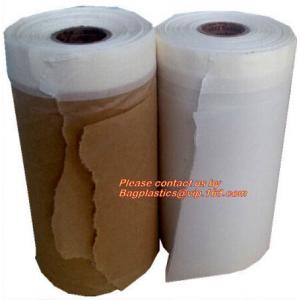 China Easy Masking Paper Adhesive Tape, Brown General Purpose PAPER Adhesive Tape Masking Film For Car Painting Speedy Mask supplier