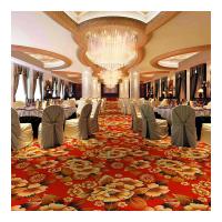 China Red Luxury Hospitality Carpet Polypropylence Woven Wilton Carpet on sale