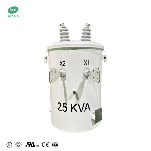 UL Certification 25 Kva Single Phase Pole Mounted Transformer  Power Overhead Distribution Oil Immersed Transformer 12470V To 480V DOE 2016