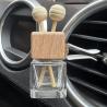 China Car Air Conditioning Vehicle Air Outlet Clamp Square Glass With Wooden Cap wholesale