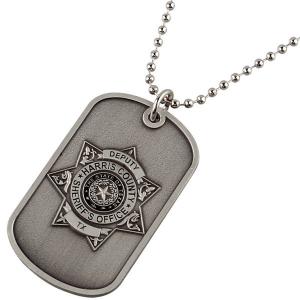 China Hip Hop Pendant Dog Tag Chains Metal Army Gifts Silver Plated Engraved supplier