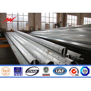 China Galvanized Distribution Metal Utility Poles Philippines 30FT 35FT 45FT 2.75mm GR65 supplier