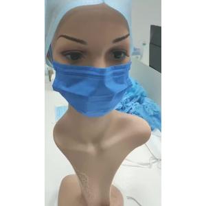 China S&J 4Ply Protective Preventive Disposable Face Mask Respirator Medical Surgical Ear Loop Daily Use Hospital School Sapphire Blue supplier