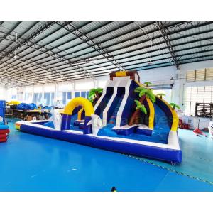 Plato Double Side Inflatable Water Slide Jumper Bounce House