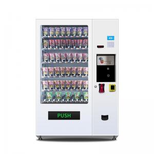 Capacity Metal Plate Cup Noodles Vending Machine 500W Cash Card Payment