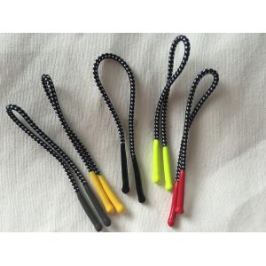 China Colorful Silicon Rubber Zipper Puller With 2mm Polyester Elastic Cord supplier