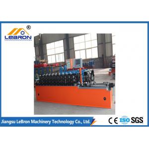 China High strength smooth straight door frame cold roll forming machine automatic type PLC system control supplier