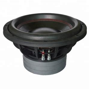 China Paper Cone DC 12V 1500W 12 Inch 90dB Car Audio Subwoofer wholesale