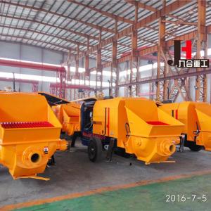 China Trailer Mounted Concrete Pump Output 30-100m3/H With Diesel And Electric supplier