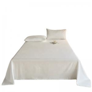 Grade A 100% Cotton White King Size Bedding Set Plaid Flat Sheet For Bed Bed Sheet Set