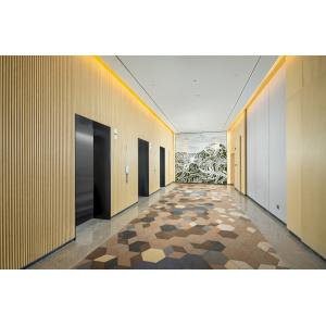 Lacquer Finishes Flat Seam Wood Veneer Wall Panels 18mm Thickenss