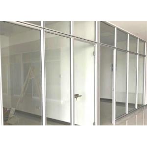 ISO9001 Steel Frame Moveable Glass Partitions Noise Cancelling Non Load Bearing Wall