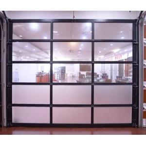 Modern Villa Exterior Insulated Aluminum Sectional Door Stylish Aluminum Alloy / Double Glazing Glass for Any Space