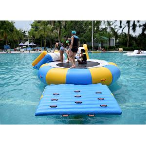 China Inflatable Water Trampoline Water Sport Toys , Inflatable Water Games
