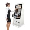 China 24 Inch Card Dispenser Machine NFC Card Dispenser Hotel Self Check in Kiosk with Card Dispenser QR Code Scanner wholesale