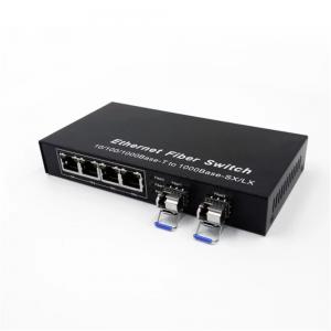 China SFP 4 Port Fiber Optic POE Switch 100M  Poe Gigabit Ethernet Switch supplier